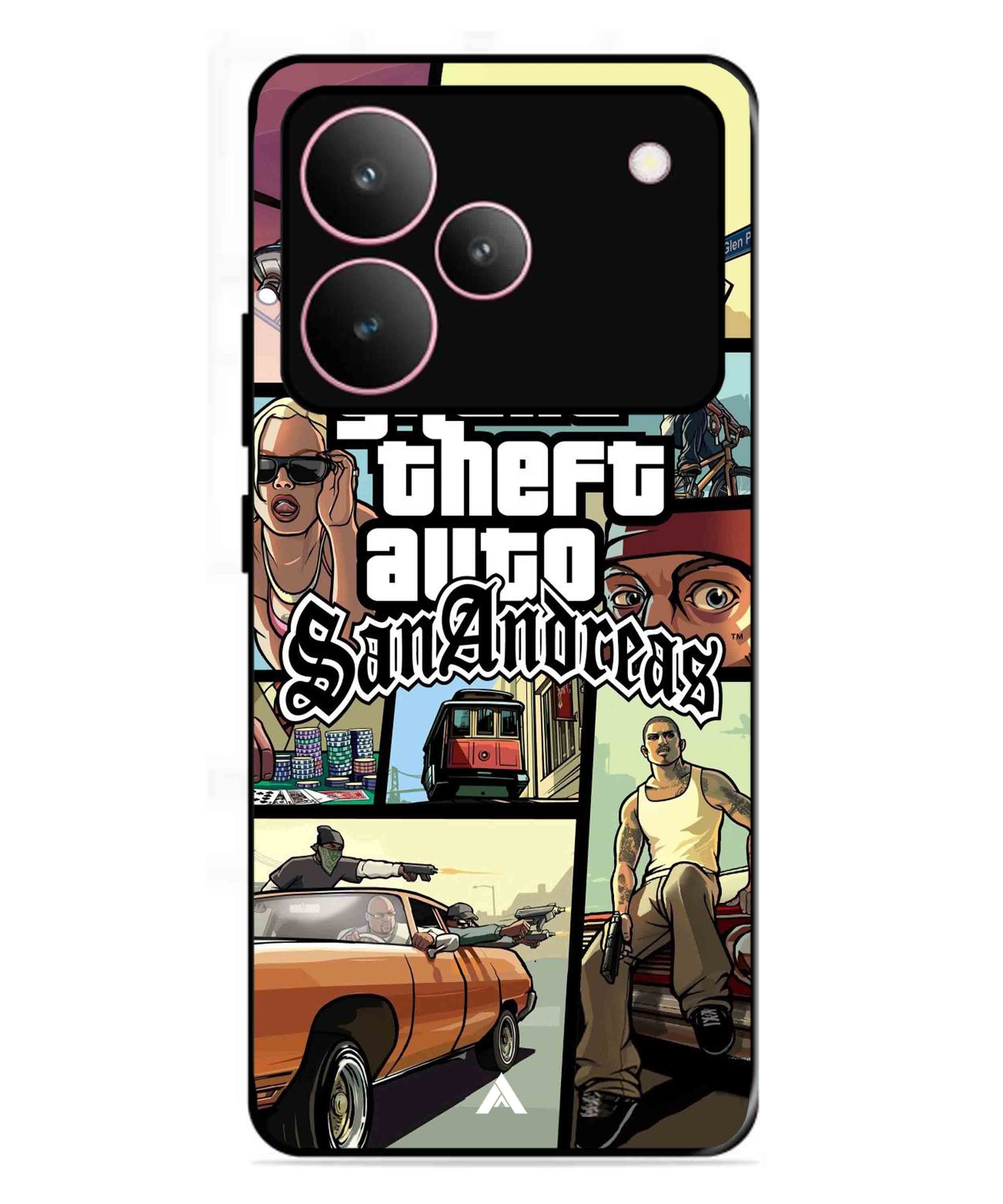 GTA San Andreas Game Metal Back Cover Phone Case for Realme P4