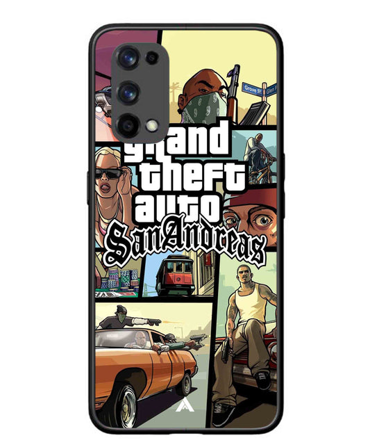 GTA San Andreas Game Metal Back Cover Phone Case for Realme X7 Pro