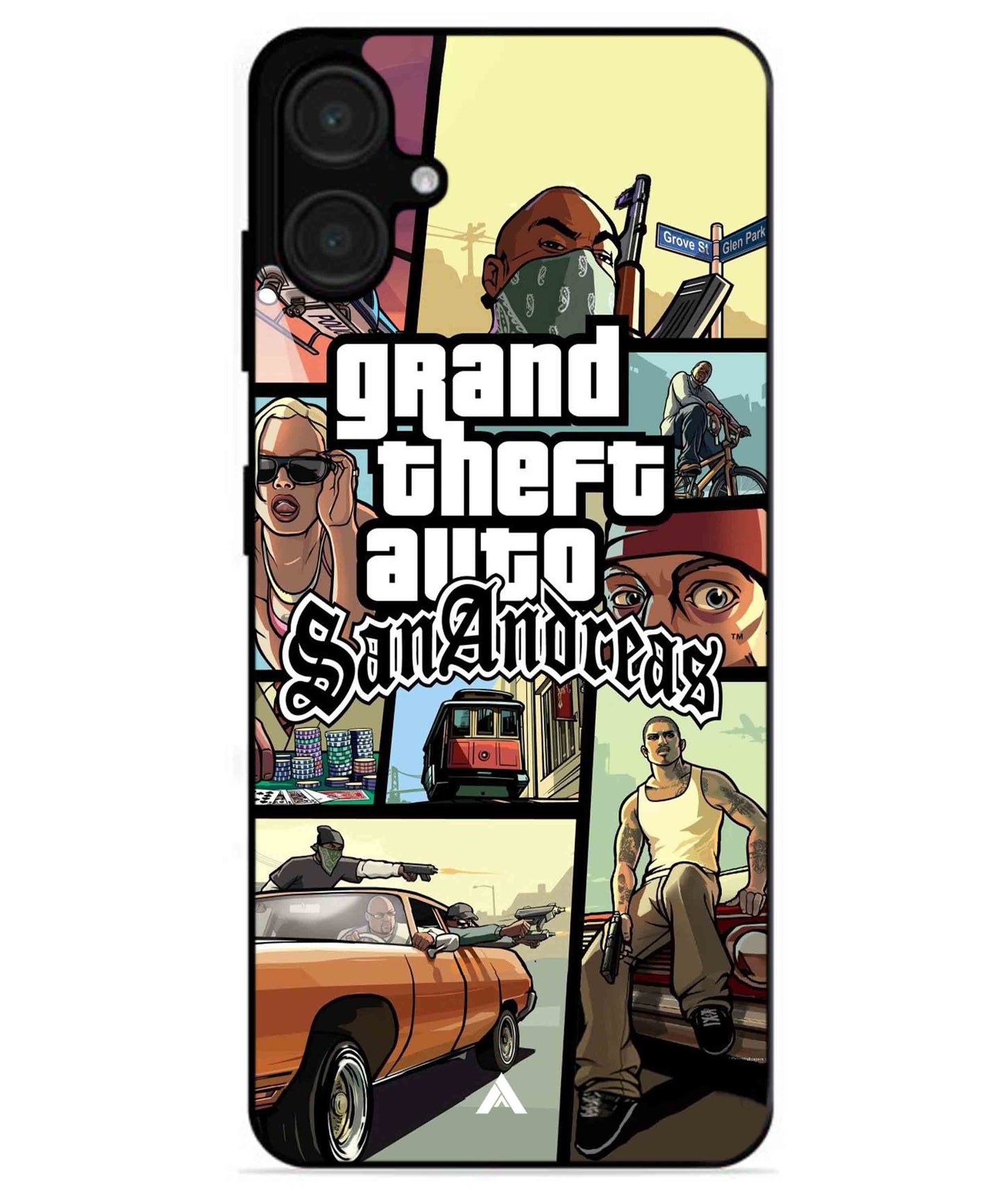 GTA San Andreas Game Metal Back Cover Phone Case for Samsung Galaxy A06