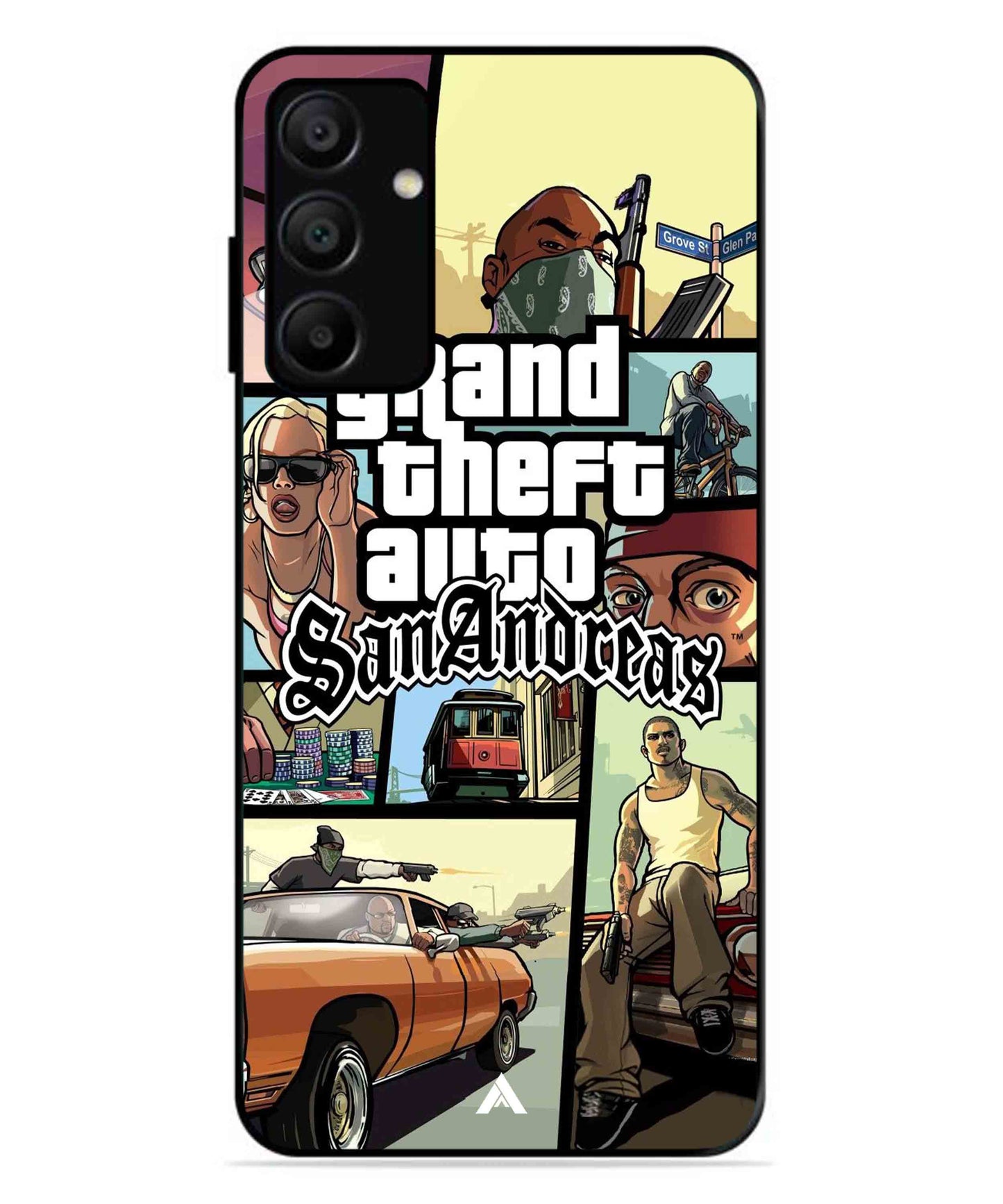 GTA San Andreas Game Metal Back Cover Phone Case for Samsung Galaxy A15 5G