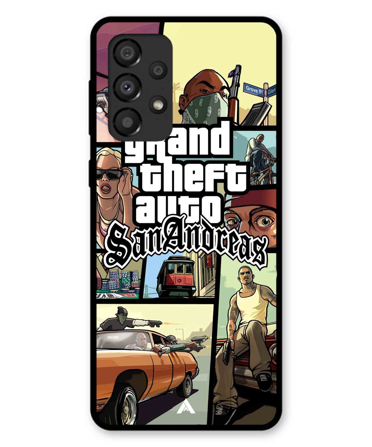 GTA San Andreas Game Metal Back Cover Phone Case for Samsung Galaxy A33 5G