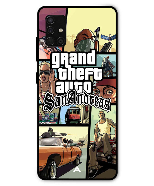 GTA San Andreas Game Metal Back Cover Phone Case for Samsung Galaxy A51