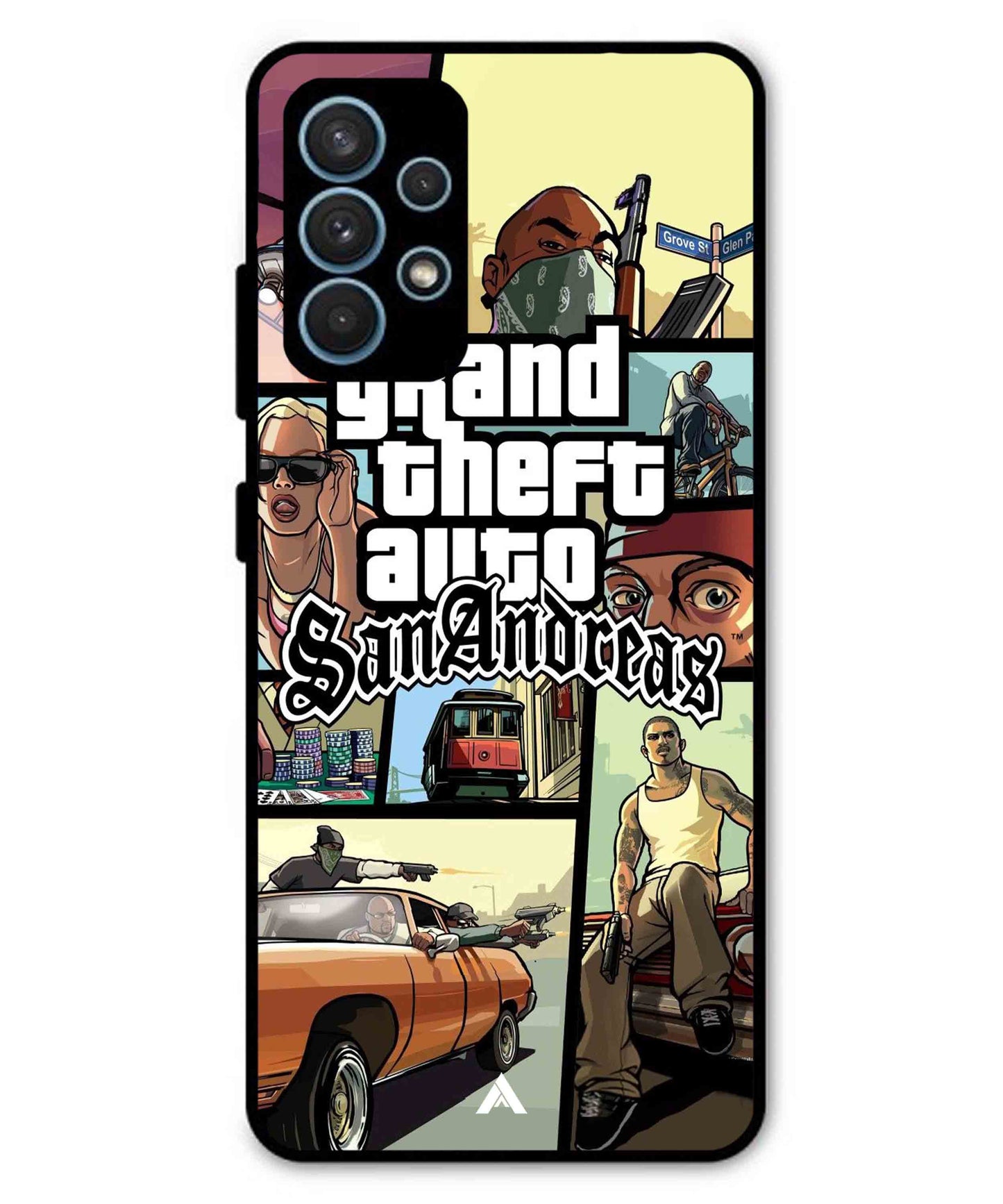 GTA San Andreas Game Metal Back Cover Phone Case for Samsung Galaxy A52