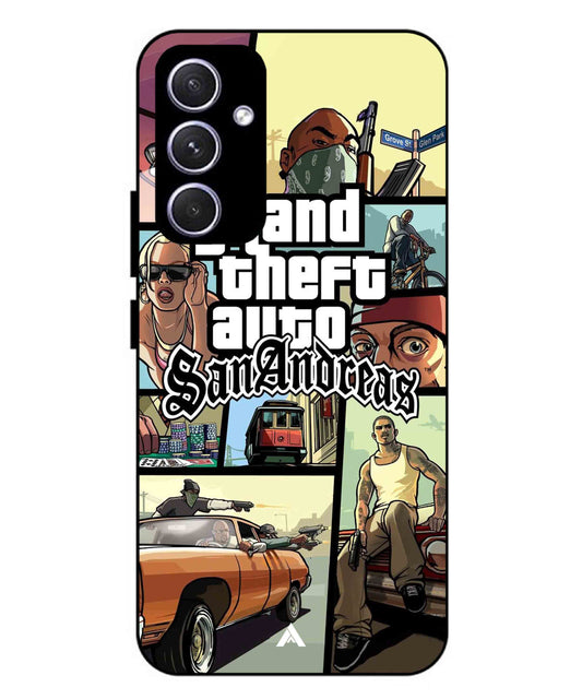 GTA San Andreas Game Metal Back Cover Phone Case for Samsung Galaxy A54