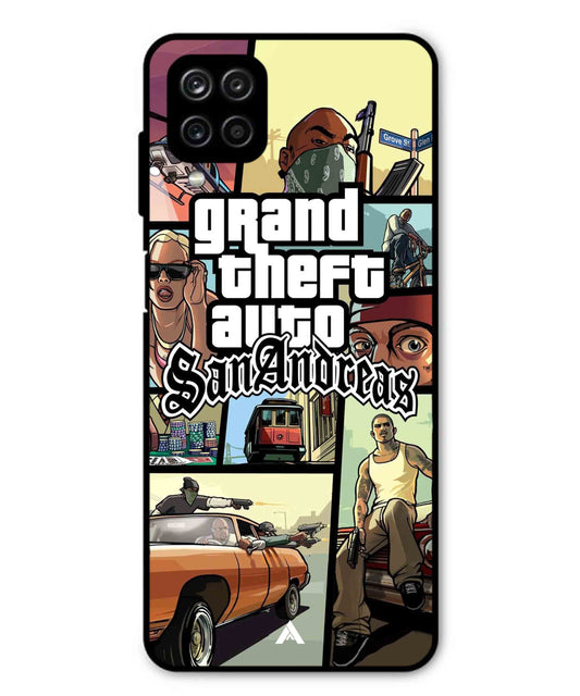 GTA San Andreas Game Metal Back Cover Phone Case for Samsung Galaxy F12