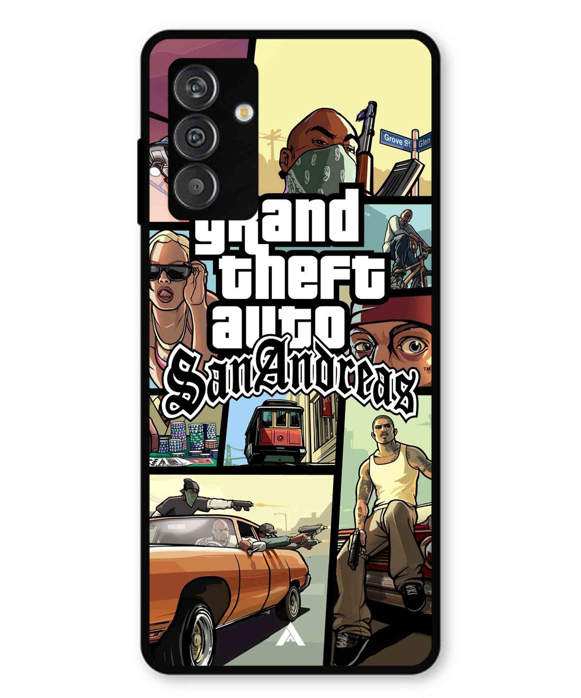 GTA San Andreas Game Metal Back Cover Phone Case for Samsung Galaxy M14