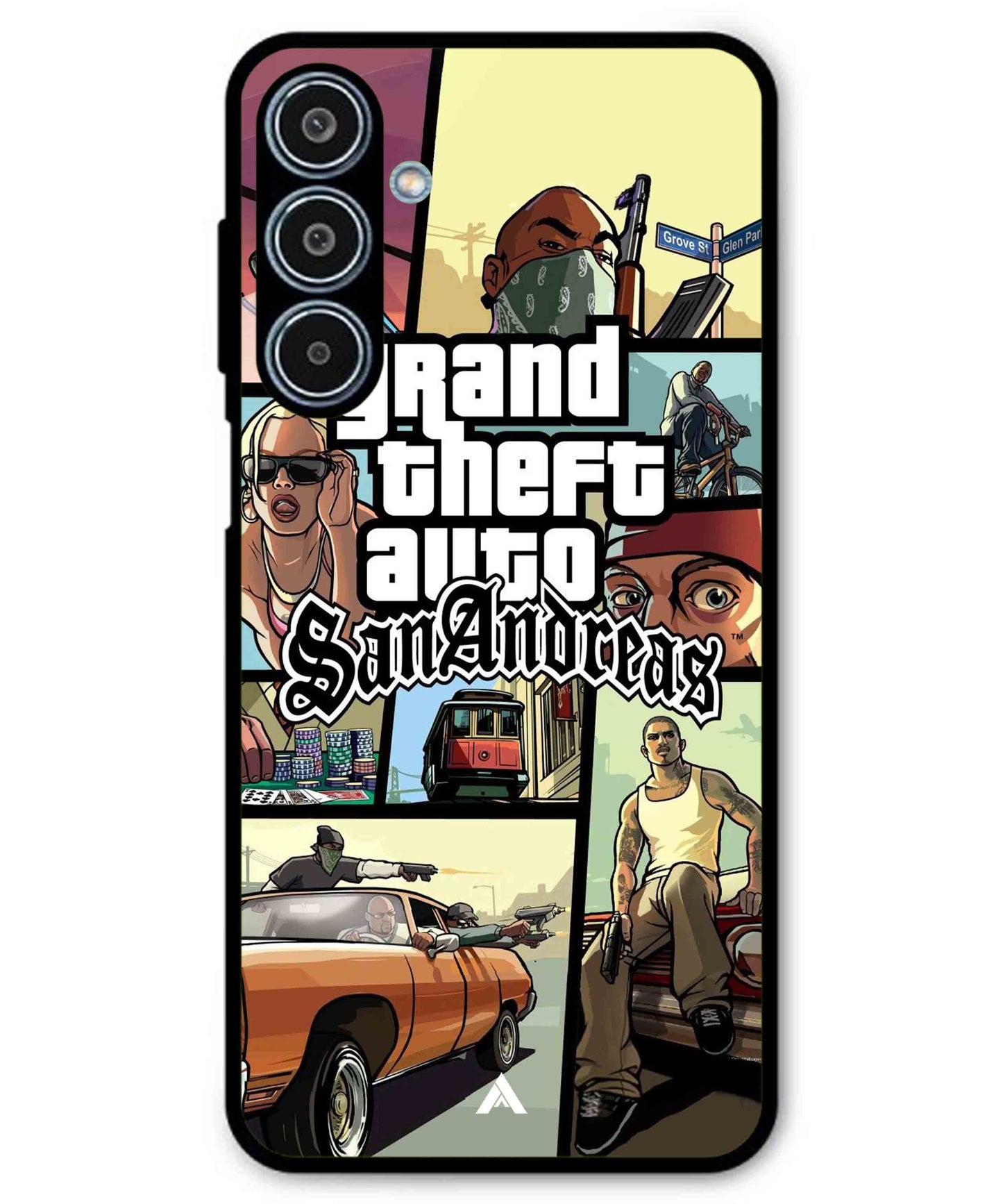 GTA San Andreas Game Metal Back Cover Phone Case for Samsung Galaxy M35