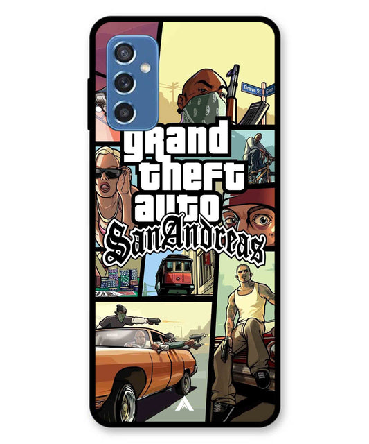 GTA San Andreas Game Metal Back Cover Phone Case for Samsung Galaxy M52