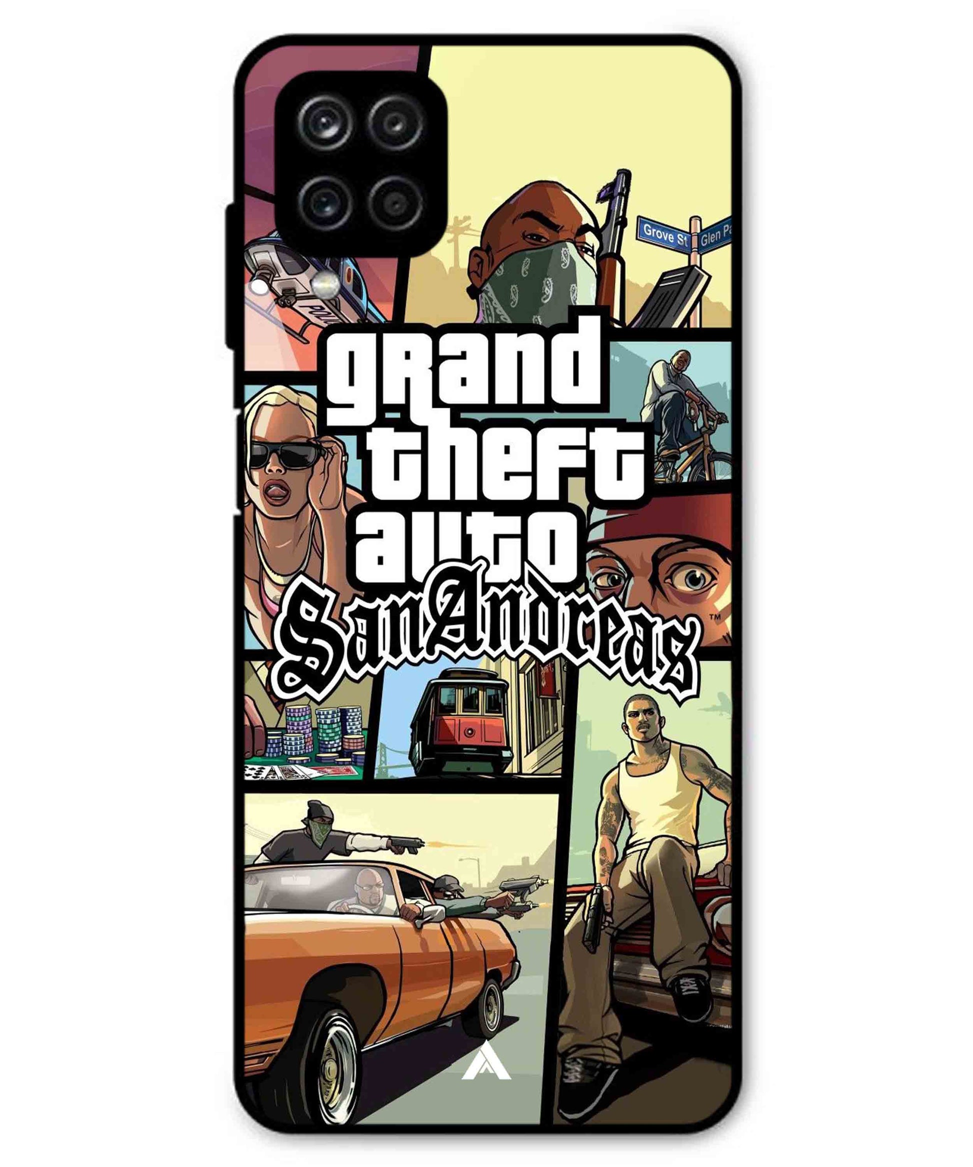 GTA San Andreas Game Metal Back Cover Phone Case for Samsung Galaxy M53