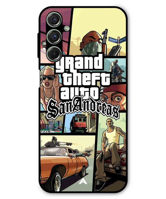 GTA San Andreas Game Metal Back Cover Phone Case for Samsung Galaxy M54