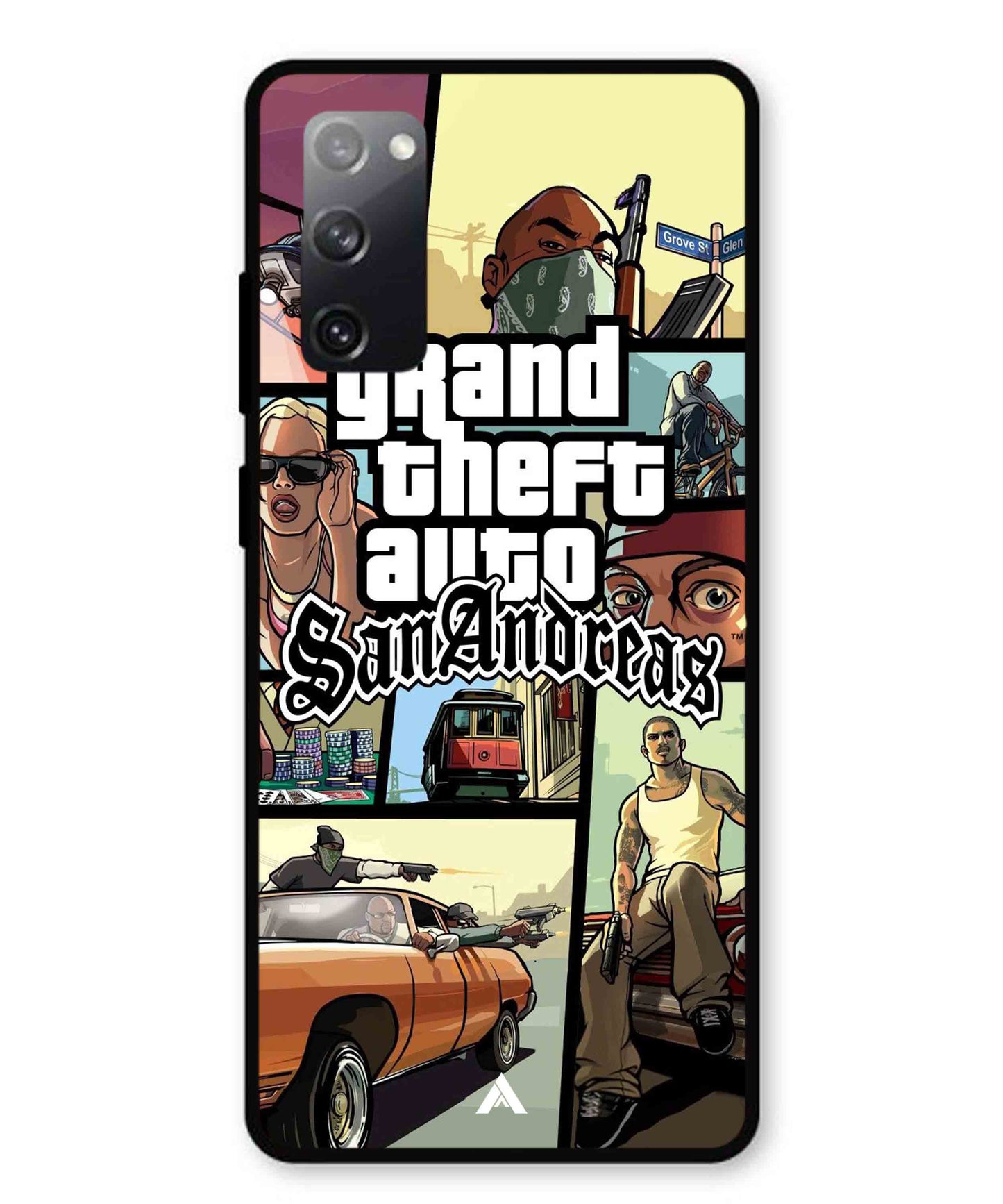 GTA San Andreas Game Metal Back Cover Phone Case for Samsung Galaxy S20