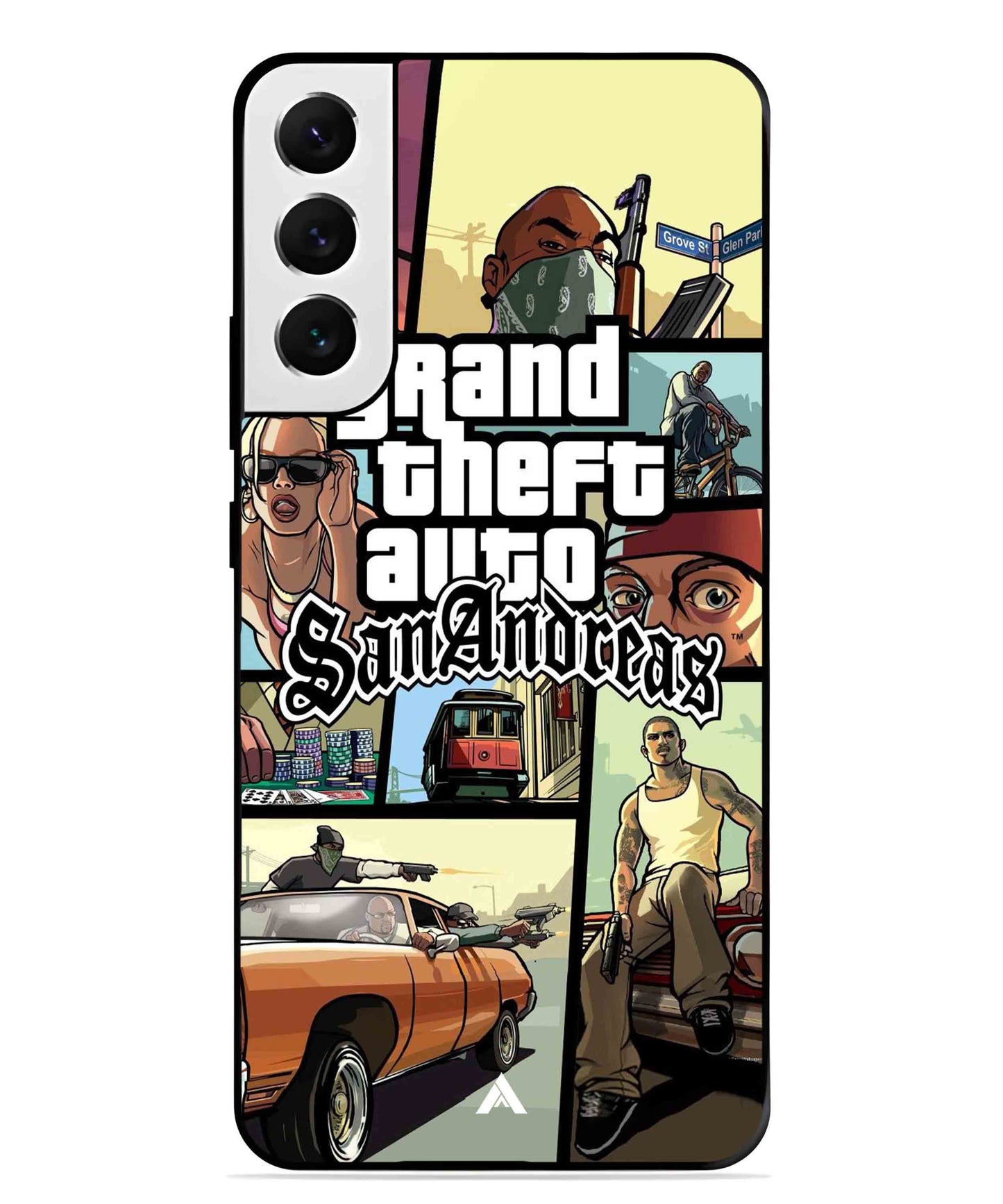 GTA San Andreas Game Metal Back Cover Phone Case for Samsung Galaxy S21 Fe