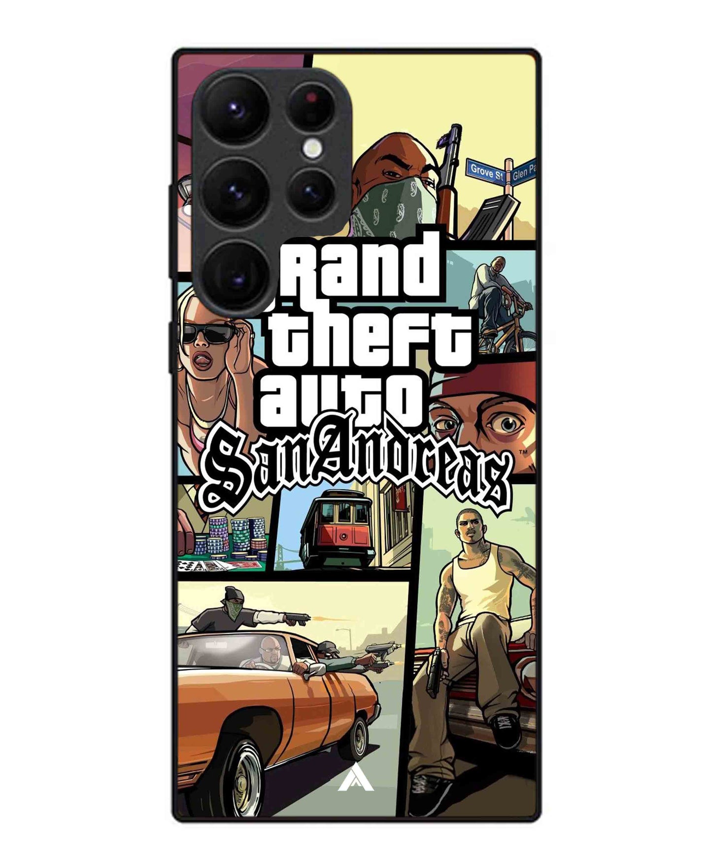 GTA San Andreas Game Metal Back Cover Phone Case for Samsung Galaxy S22 Ultra
