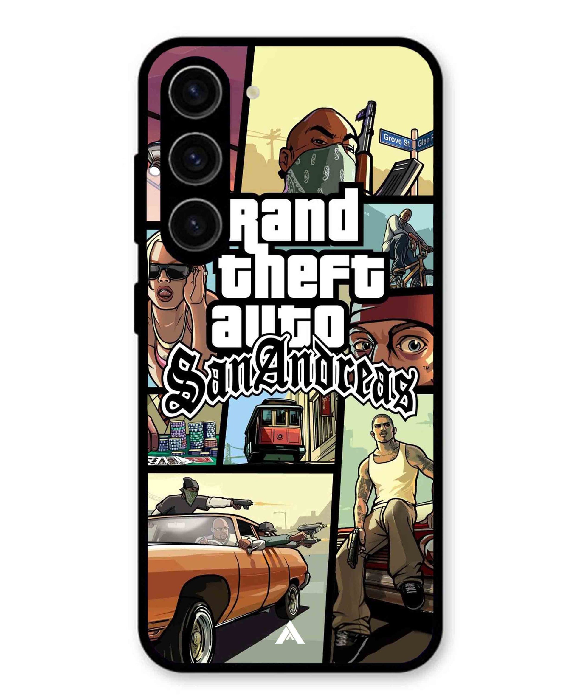 GTA San Andreas Game Metal Back Cover Phone Case for Samsung Galaxy S23