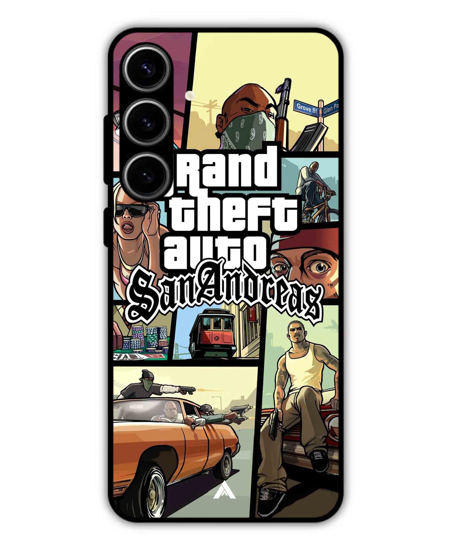 GTA San Andreas Game Metal Back Cover Phone Case for Samsung Galaxy S23 Plus