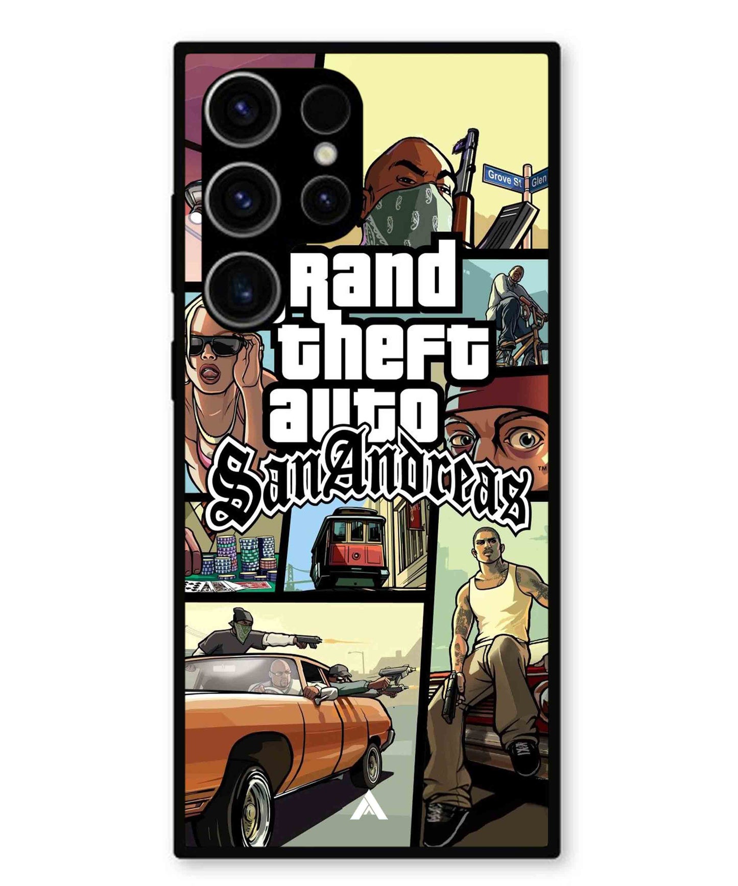 GTA San Andreas Game Metal Back Cover Phone Case for Samsung Galaxy S23 Ultra
