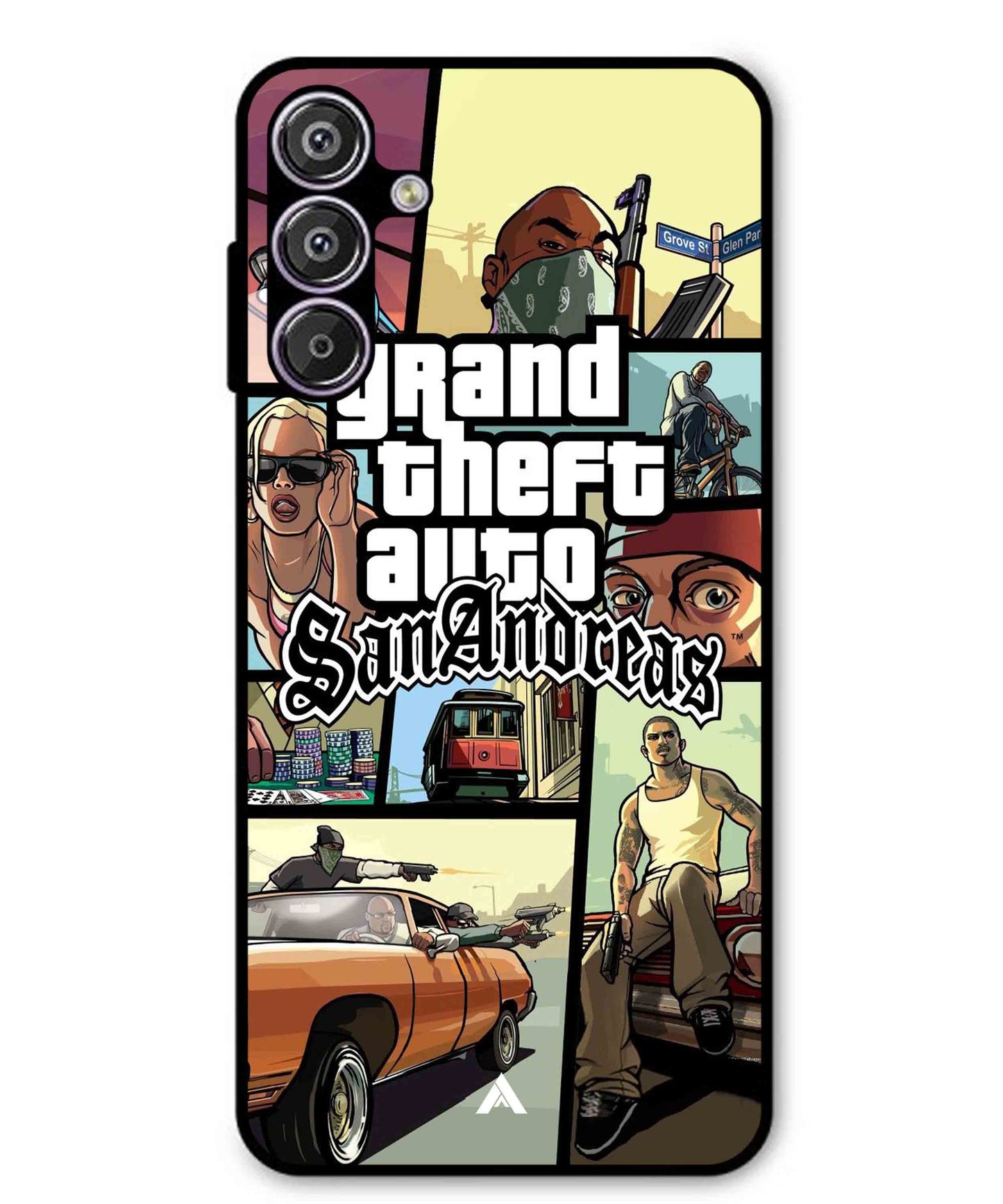 GTA San Andreas Game Metal Back Cover Phone Case for Samsung Galaxy S25 Plus