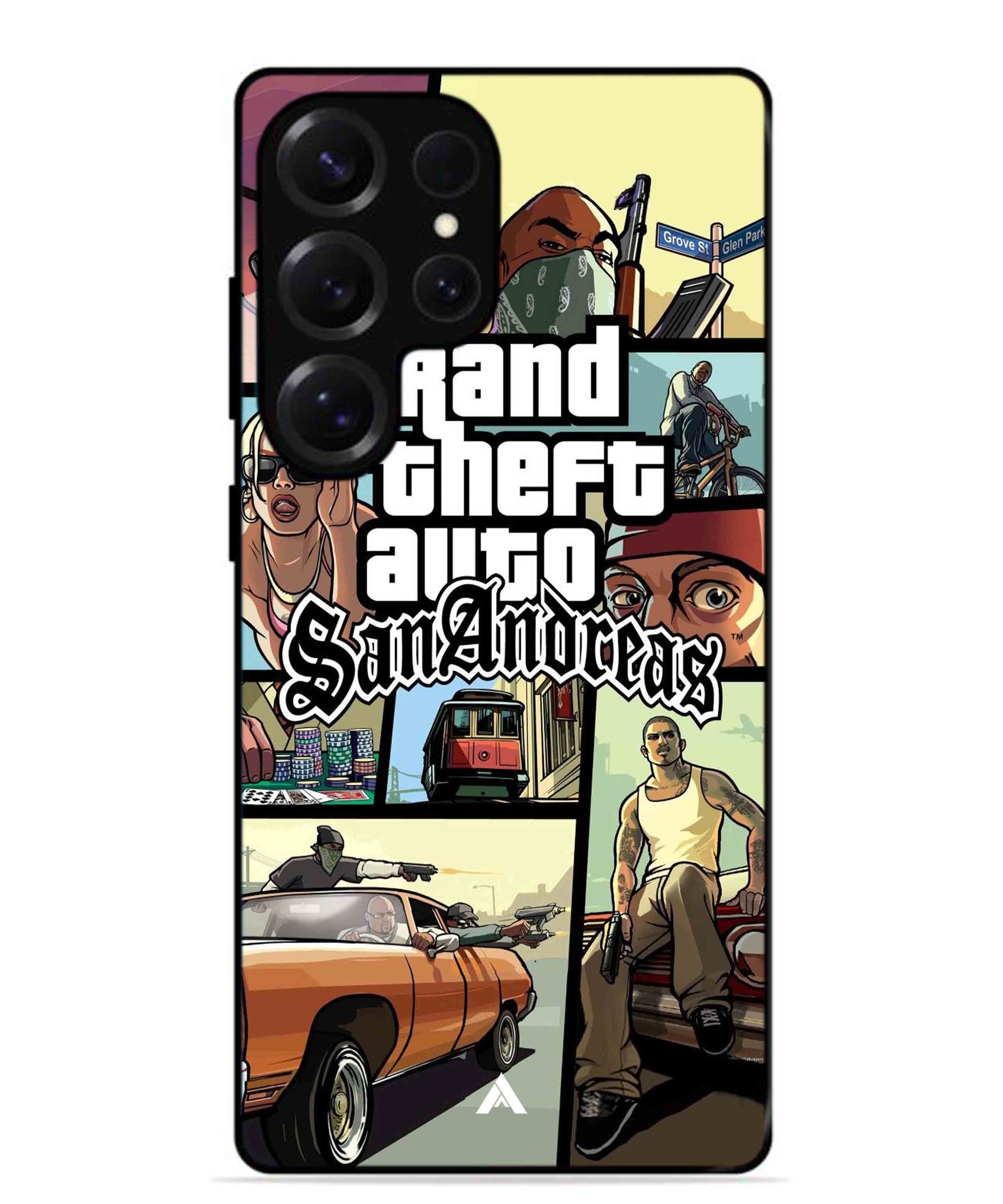GTA San Andreas Game Metal Back Cover Phone Case for Samsung Galaxy S25 Ultra
