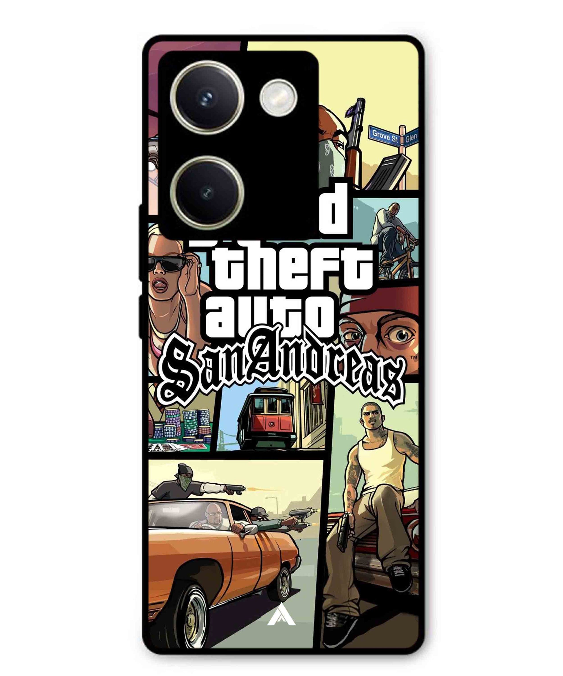 GTA San Andreas Game Metal Back Cover Phone Case for Vivo Y200 Pro