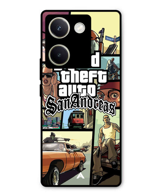 GTA San Andreas Game Metal Back Cover Phone Case for Vivo Y200 Pro