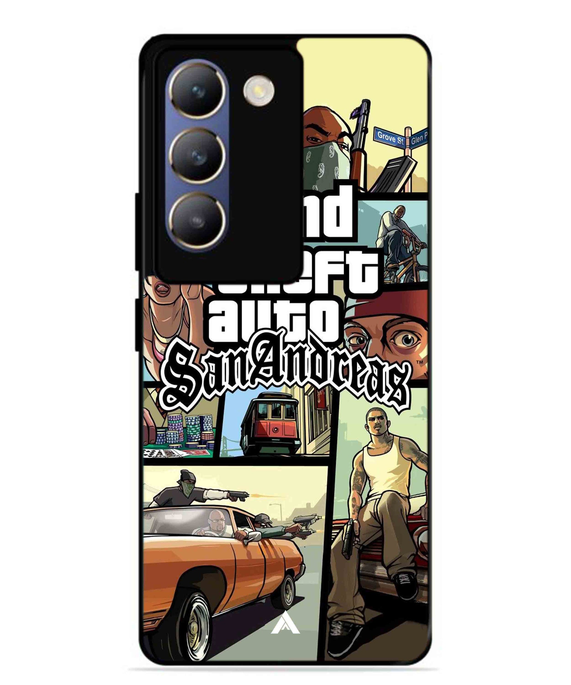 GTA San Andreas Game Metal Back Cover Phone Case for Vivo Y200e