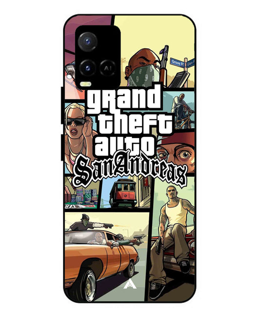 GTA San Andreas Game Metal Back Cover Phone Case for Vivo Y36