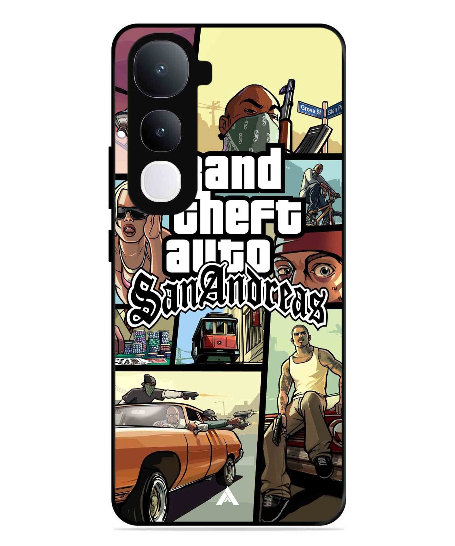 GTA San Andreas Game Metal Back Cover Phone Case for Vivo Y400