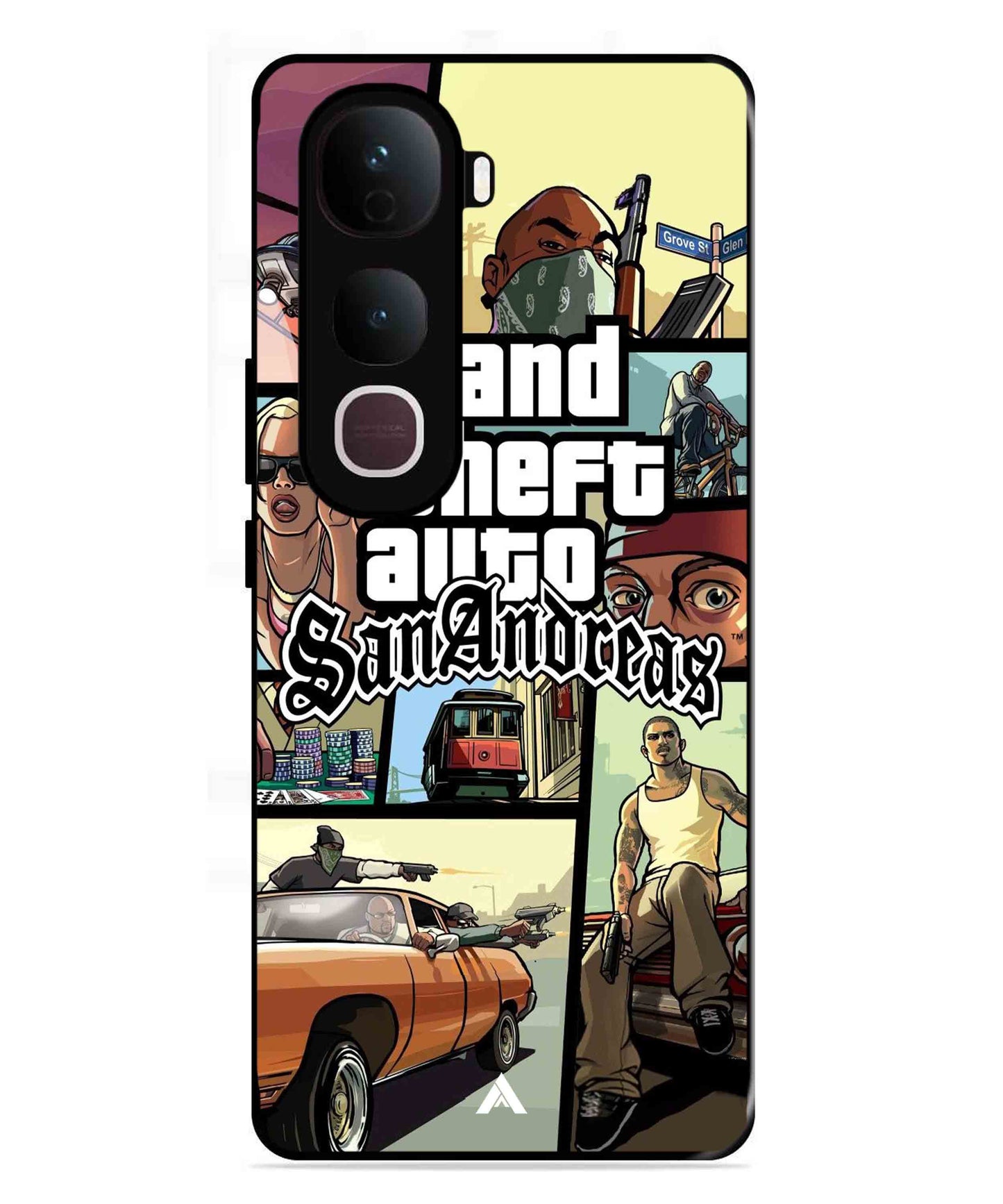GTA San Andreas Game Metal Back Cover Phone Case for Vivo Y400 Pro