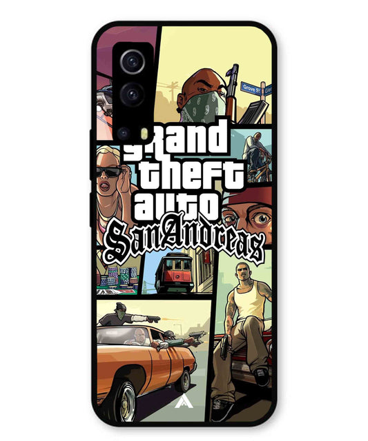 GTA San Andreas Game Metal Back Cover Phone Case for Vivo Y53s