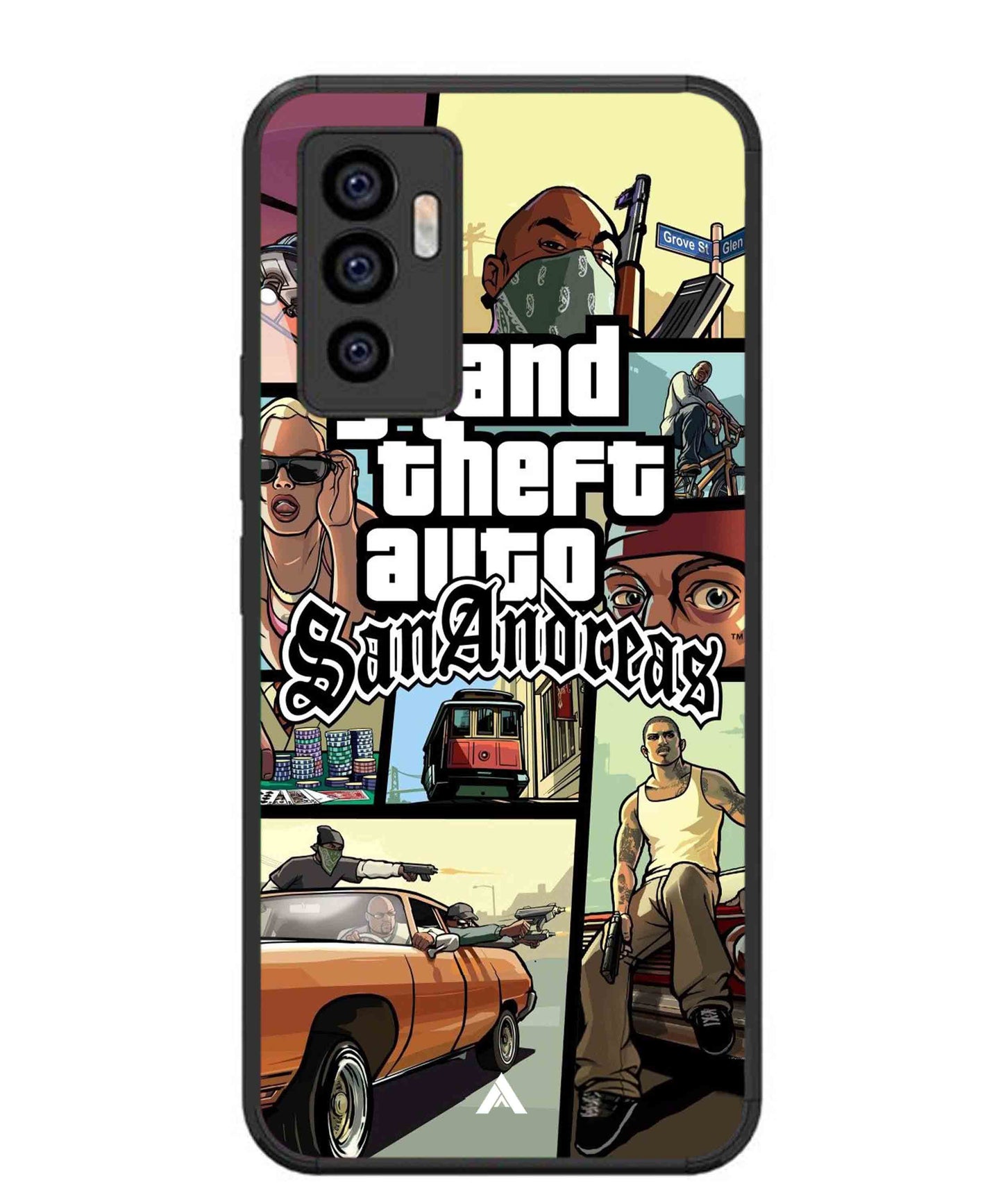 GTA San Andreas Game Metal Back Cover Phone Case for Vivo Y75 4G