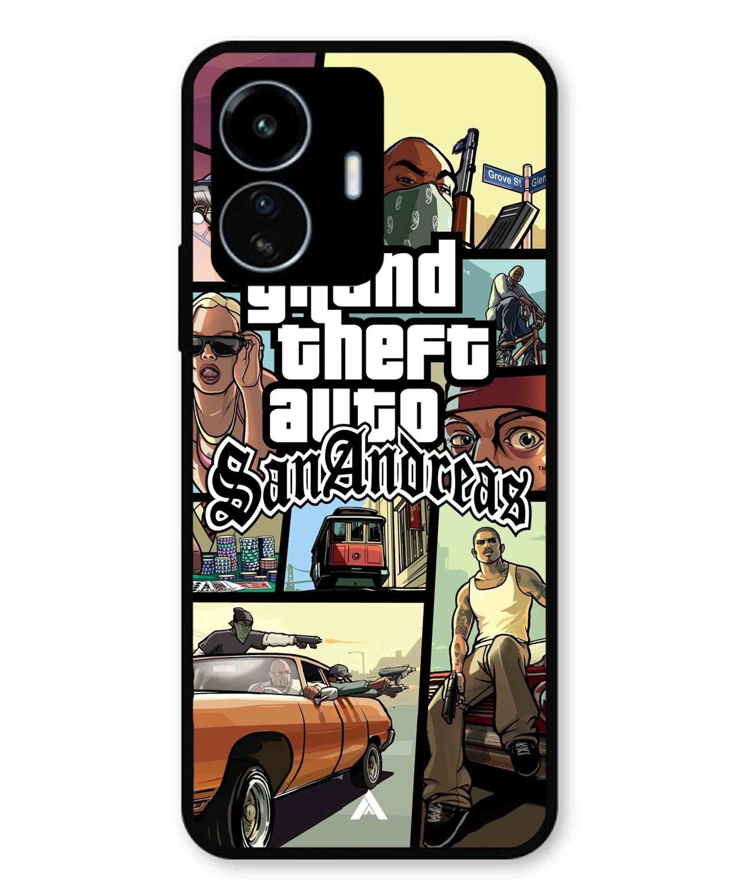 GTA San Andreas Game Metal Back Cover Phone Case for Vivo Y77
