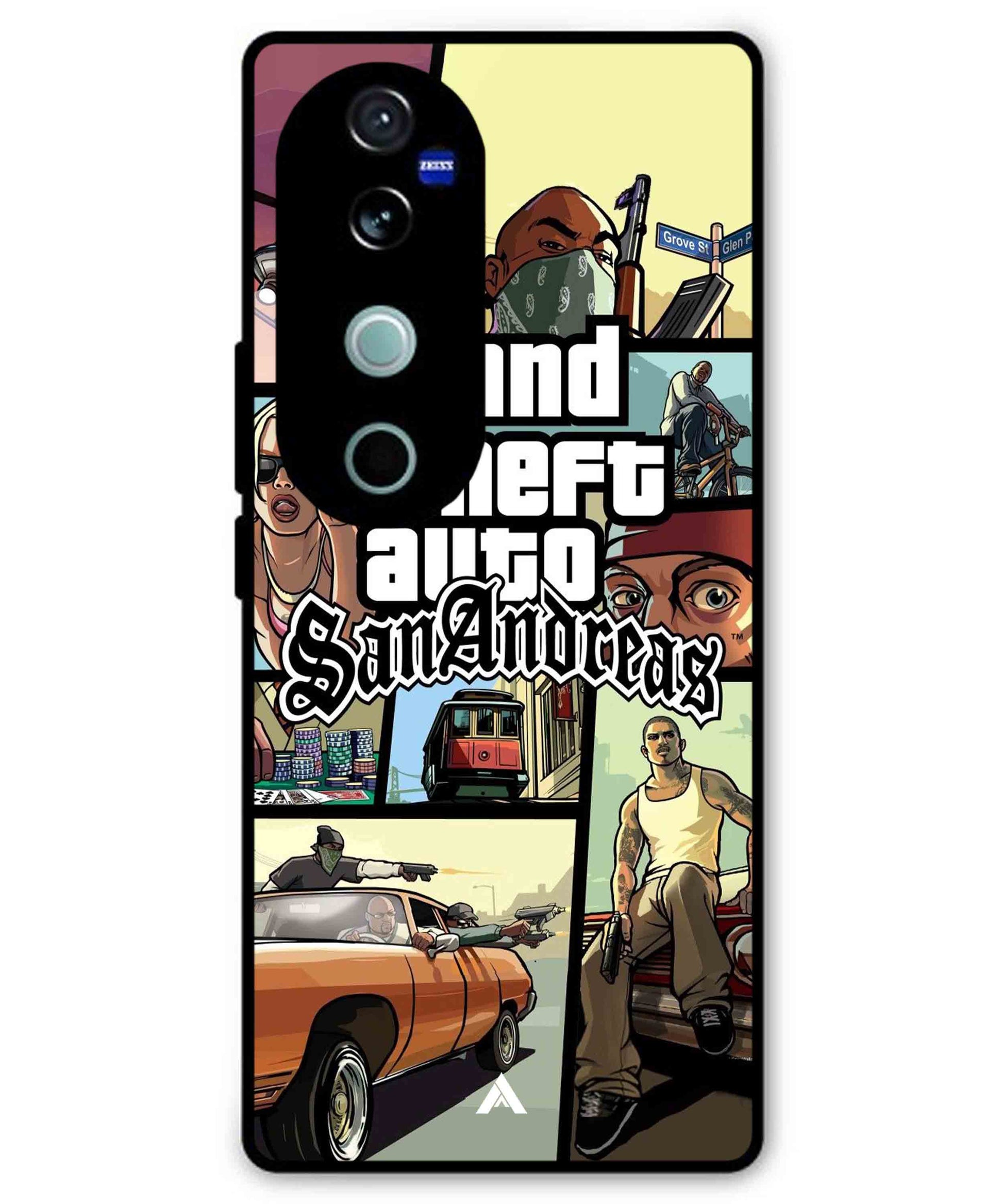 GTA San Andreas Game Metal Back Cover Phone Case for Vivo v40 Pro