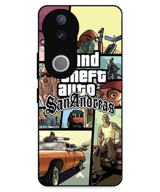 GTA San Andreas Game Metal Back Cover Phone Case for Vivo v50