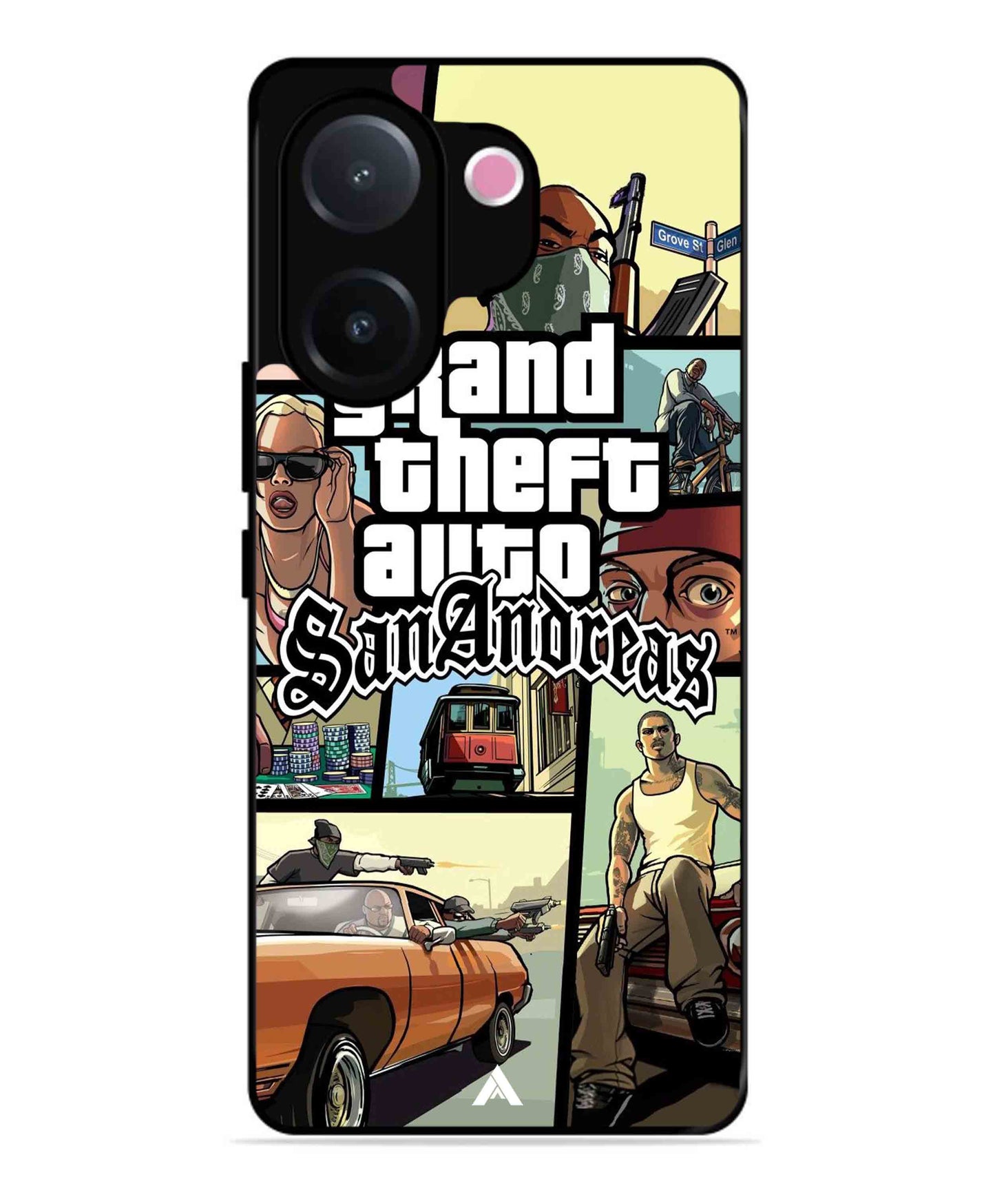 GTA San Andreas Game Metal Back Cover Phone Case for Vivo v60e