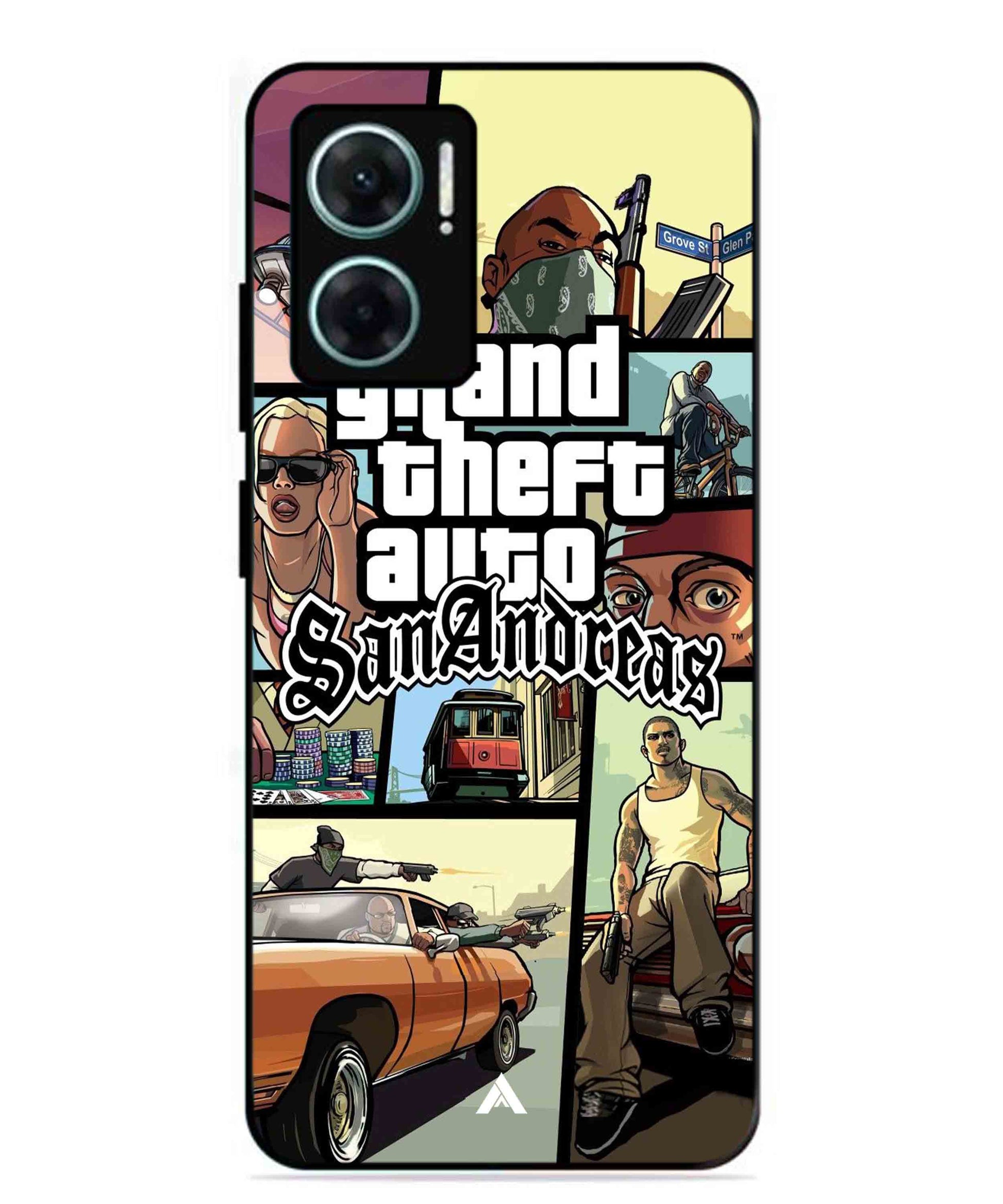 GTA San Andreas Game Metal Back Cover Phone Case for Xiaomi Redmi 11 Prime 5G