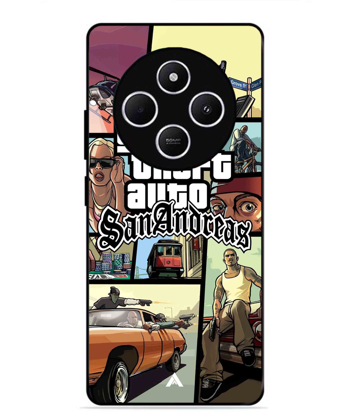 GTA San Andreas Game Metal Back Cover Phone Case for Xiaomi Redmi 14C