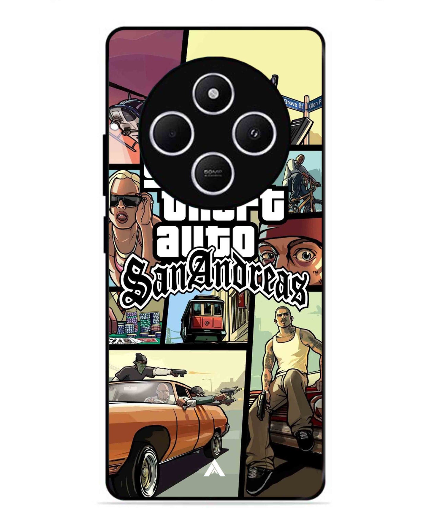 GTA San Andreas Game Metal Back Cover Phone Case for Xiaomi Redmi A4