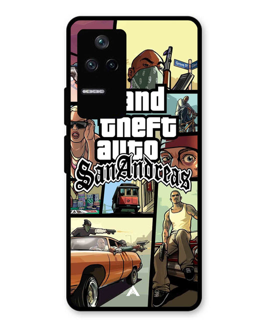 GTA San Andreas Game Metal Back Cover Phone Case for Xiaomi Redmi K40s