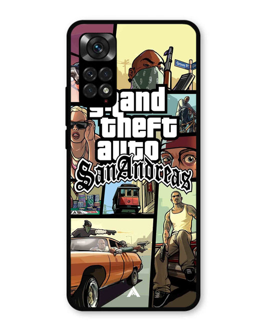 GTA San Andreas Game Metal Back Cover Phone Case for Xiaomi Redmi Note 11