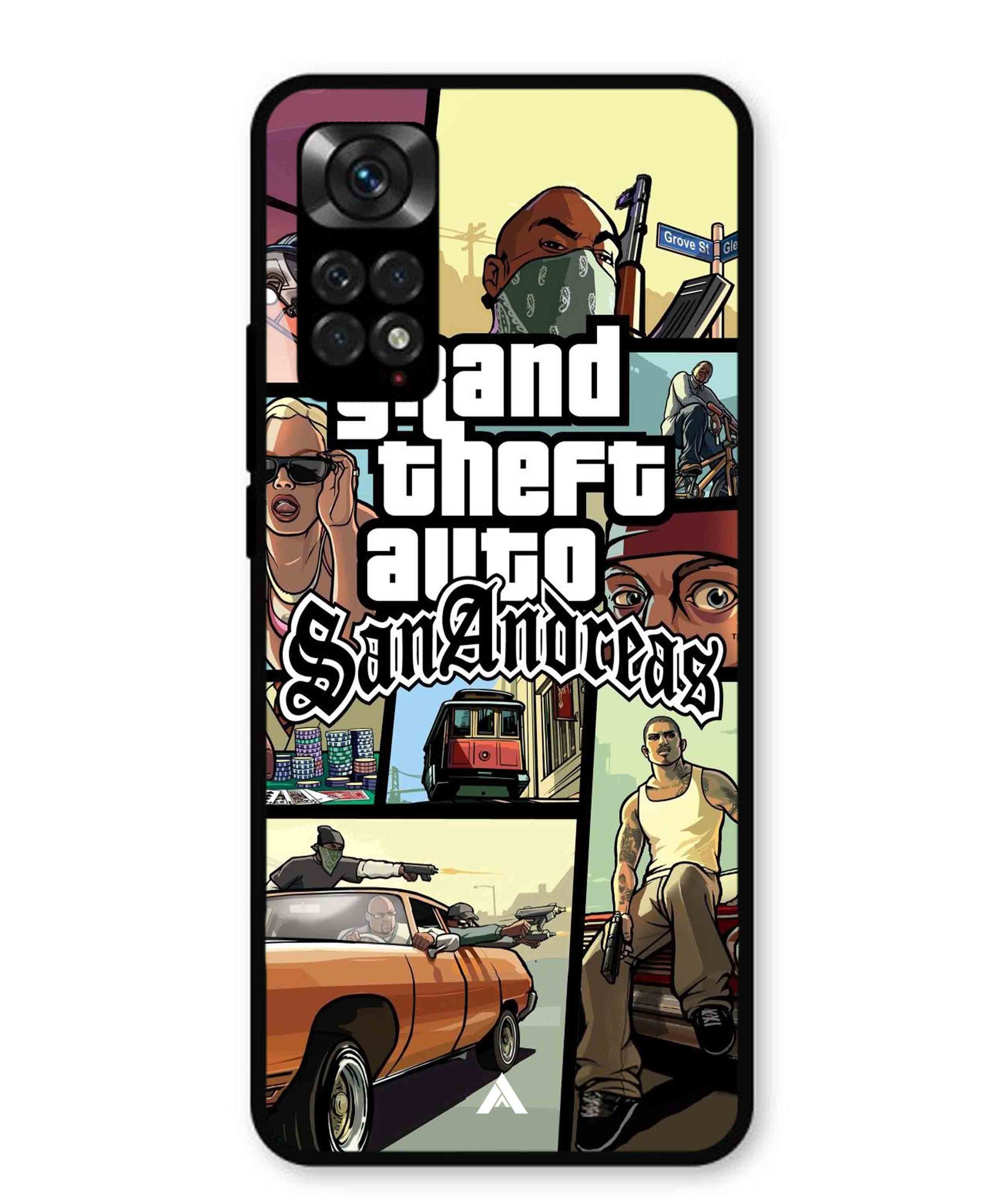GTA San Andreas Game Metal Back Cover Phone Case for Xiaomi Redmi Note 11s
