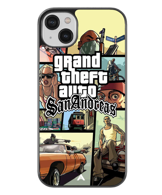 GTA San Andreas Game Metal Back Cover Phone Case for iPhone 13