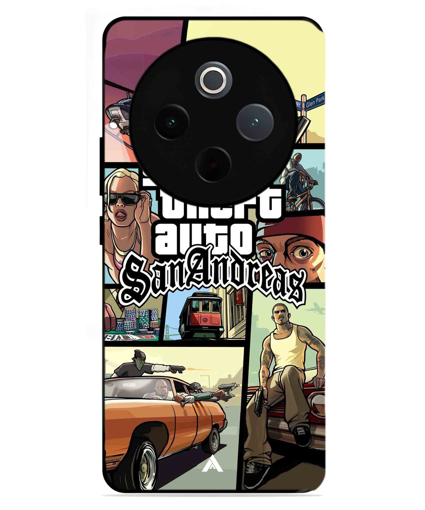 GTA San Andreas Game Metal Back Cover Phone Case for iQOO Z10