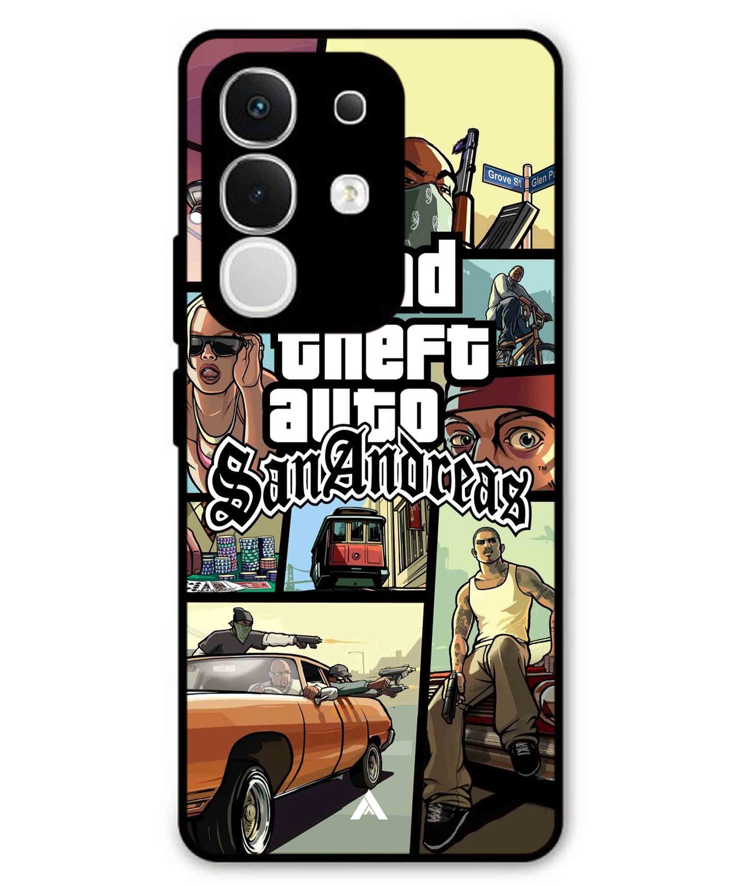 GTA San Andreas Game Metal Back Cover Phone Case for iQOO Z10x