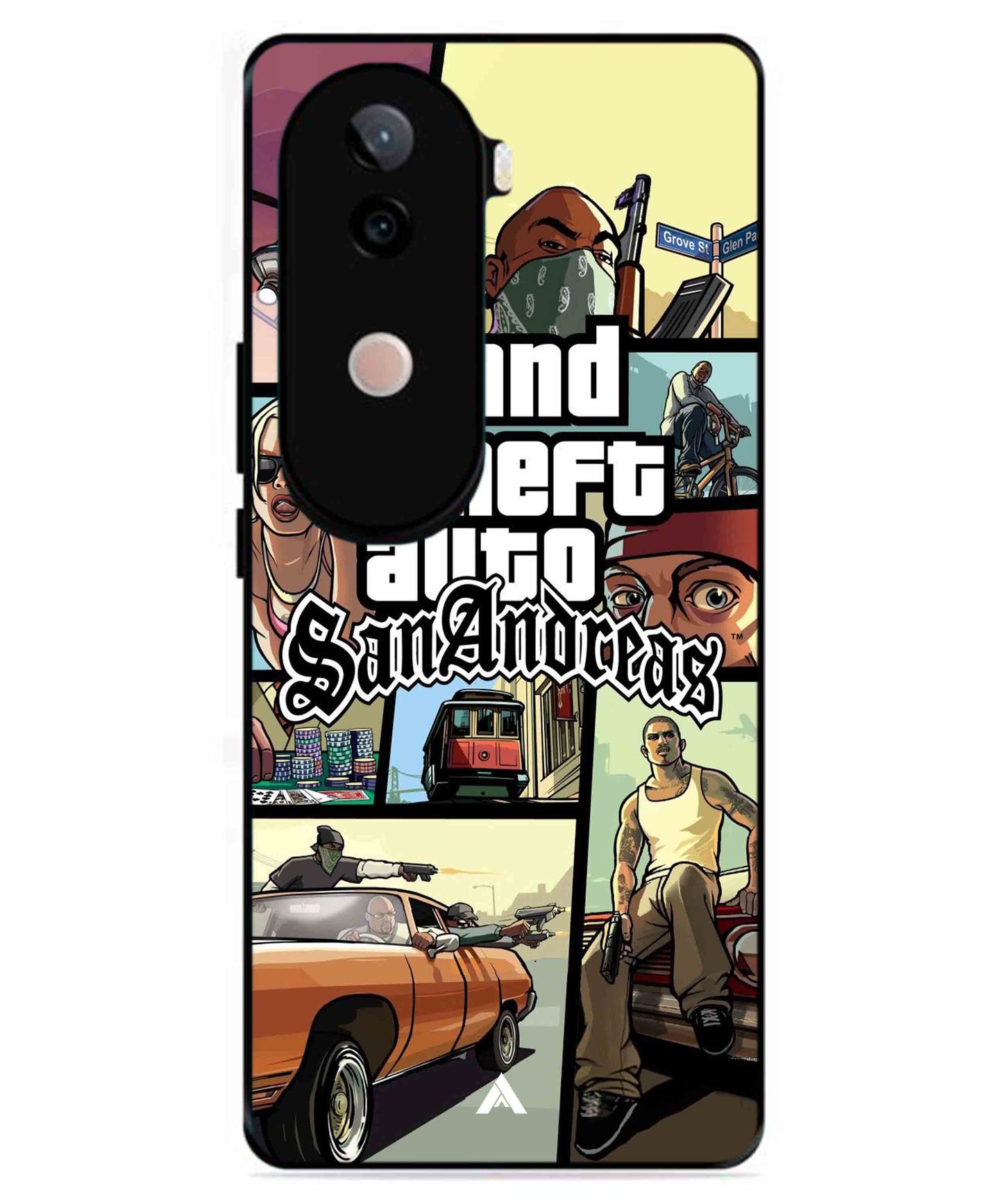 GTA San Andreas Game Metal Back Cover Phone Case for iQOO Z9s