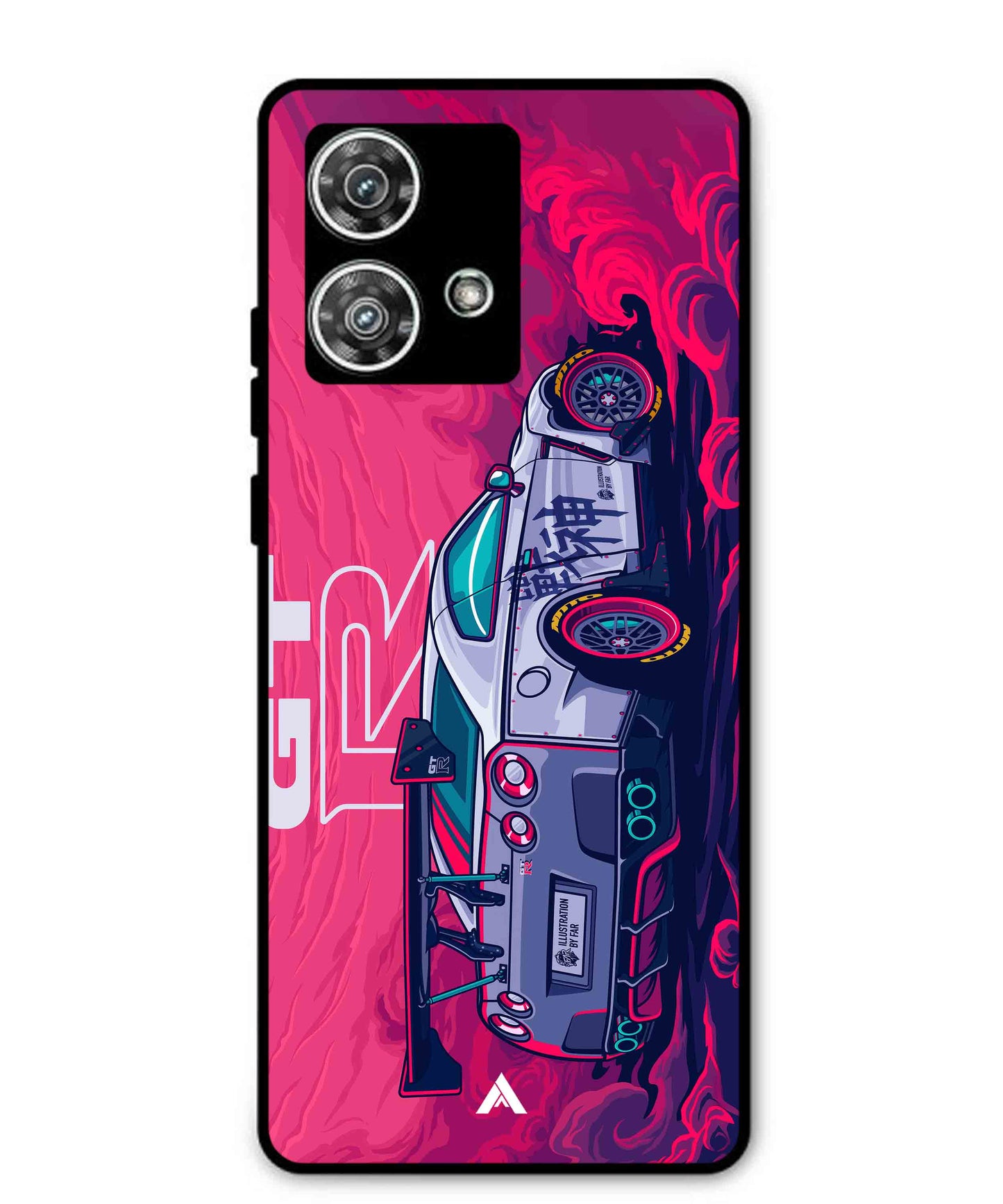 GTR Car Metal Back Cover Phone Case for Moto Edge 40 Neo
