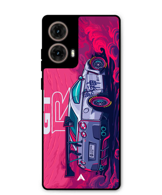 GTR Car Metal Back Cover Phone Case for Moto Edge 50 Fusion
