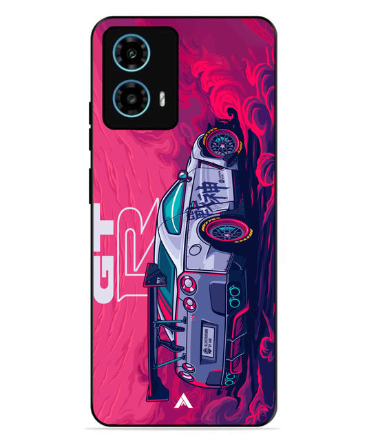 GTR Car Metal Back Cover Phone Case for Moto G34