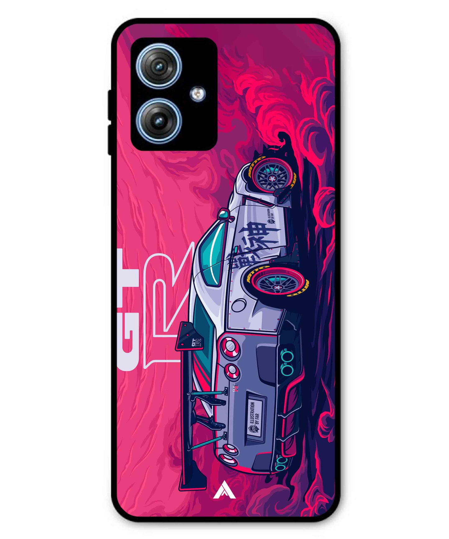 GTR Car Metal Back Cover Phone Case for Moto G64