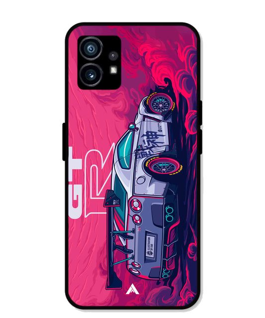 GTR Car Metal Back Cover Phone Case for Nothing Phone 1