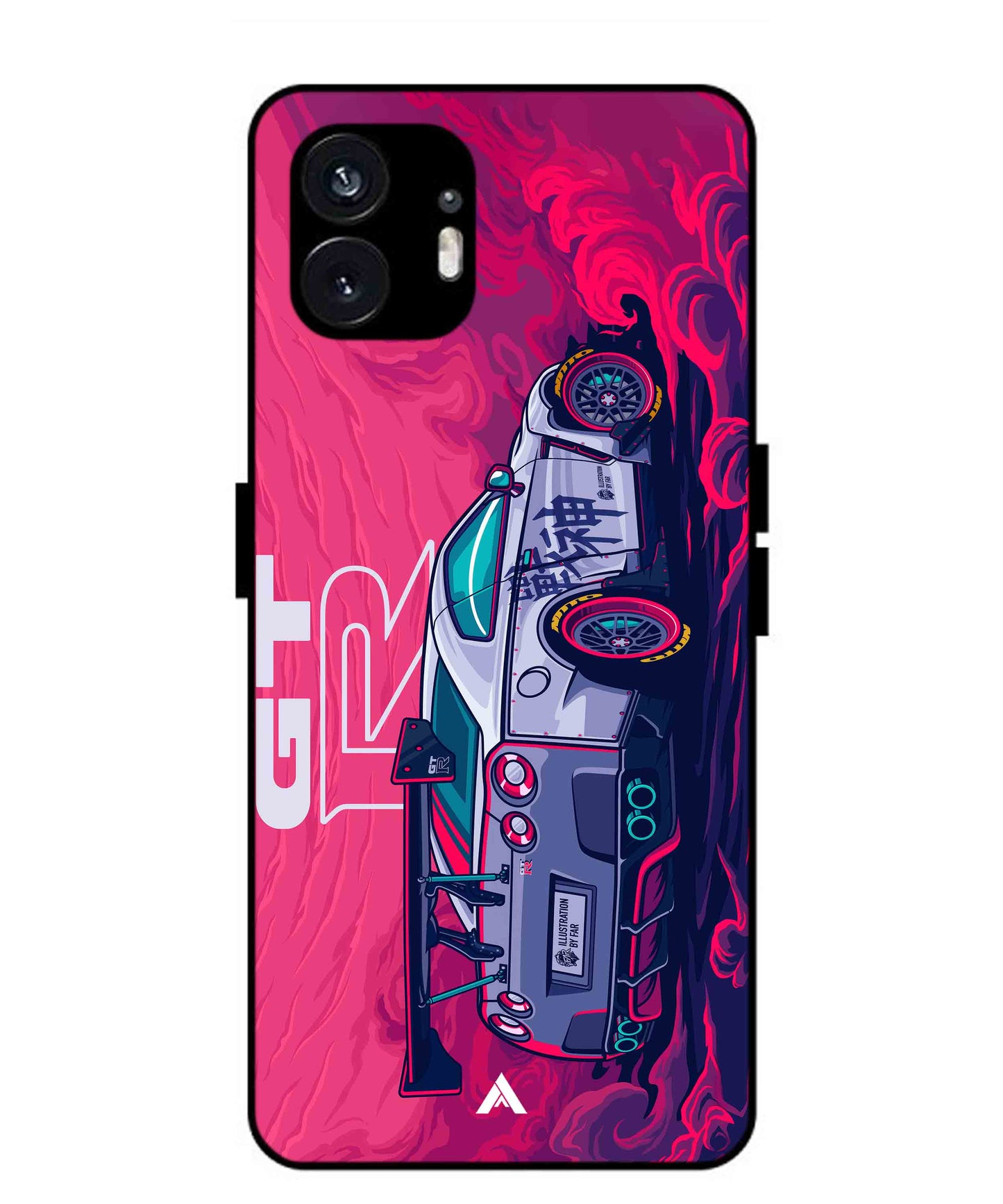 GTR Car Metal Back Cover Phone Case for Nothing Phone 2